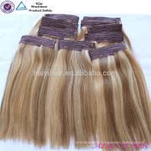 2015 Stock Factory Wholesale Virgin Remy Fish Wire Hair Extension